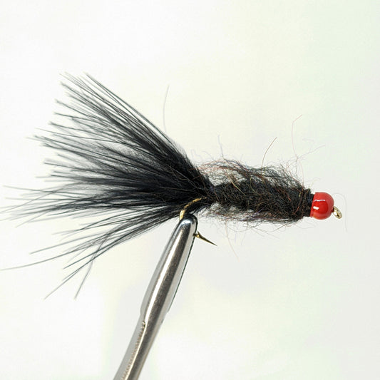 Egg Sucking Leech Bead Head Black Fly fishing fly. Dry, subsurface and nymph flies for anglers and fisherman. All the flies you need for sale online. Flies to buy online. Online fly fishing supplies. Catch fish with flies from Frontier Flies.
