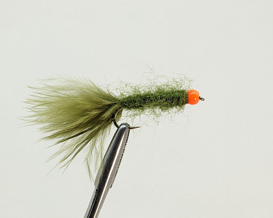Egg Suck Leech Olive Fly fishing fly. Dry, subsurface and nymph flies for anglers and fisherman. All the flies you need for sale online. Flies to buy online. Online fly fishing supplies. Catch fish with flies from Frontier Flies.