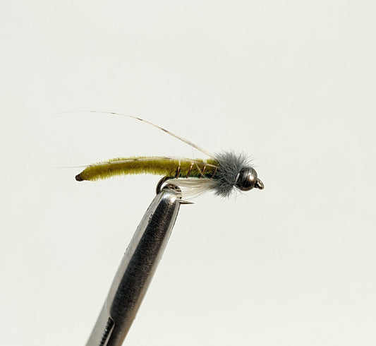 Fox Pupa Bead Head Olive Fly fishing fly. Dry, subsurface and nymph flies for anglers and fisherman. All the flies you need for sale online. Flies to buy online. Online fly fishing supplies. Catch fish with flies from Frontier Flies.