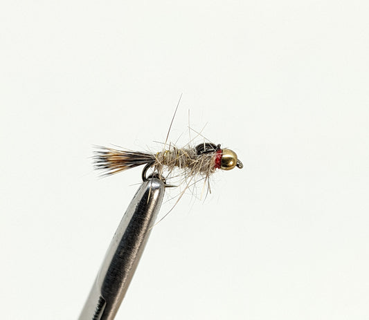 Gold Ribbed Hares Ear Bead Head Fly fishing fly. Dry, subsurface and nymph flies for anglers and fisherman. All the flies you need for sale online. Flies to buy online. Online fly fishing supplies. Catch fish with flies from Frontier Flies.