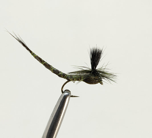 Green Drake Extended Body Fly fishing fly. Dry, subsurface and nymph flies for anglers and fisherman. All the flies you need for sale online. Flies to buy online. Online fly fishing supplies. Catch fish with flies from Frontier Flies.