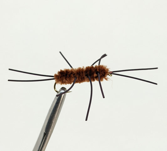 Jimmy Rubber Legs Brown Fly fishing fly. Dry, subsurface and nymph flies for anglers and fisherman. All the flies you need for sale online. Flies to buy online. Online fly fishing supplies. Catch fish with flies from Frontier Flies.