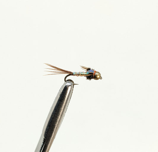 Lightning Bug Bead Head Green Fly fishing fly. Dry, subsurface and nymph flies for anglers and fisherman. All the flies you need for sale online. Flies to buy online. Online fly fishing supplies. Catch fish with flies from Frontier Flies.