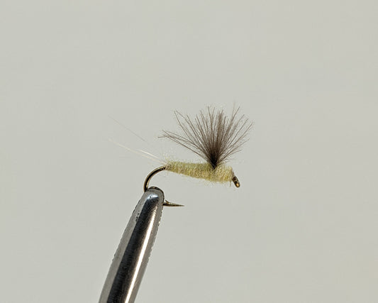 Pale Morning Dun PMD Comparadun Fly fishing fly. Dry, subsurface and nymph flies for anglers and fisherman. All the flies you need for sale online. Flies to buy online. Online fly fishing supplies. Catch fish with flies from Frontier Flies.