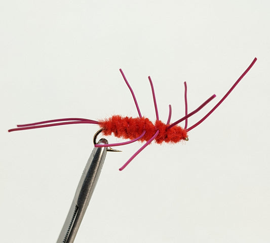 Jimmy Rubber Legs Red  Fly fishing fly. Dry, subsurface and nymph flies for anglers and fisherman. All the flies you need for sale online. Flies to buy online. Online fly fishing supplies. Catch fish with flies from Frontier Flies.