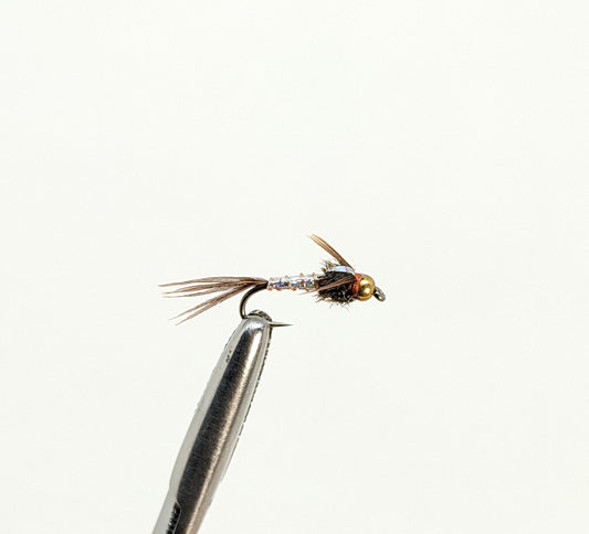 Lightning Bug Bead Head Silver  Fly fishing fly. Dry, subsurface and nymph flies for anglers and fisherman. All the flies you need for sale online. Flies to buy online. Online fly fishing supplies. Catch fish with flies from Frontier Flies.