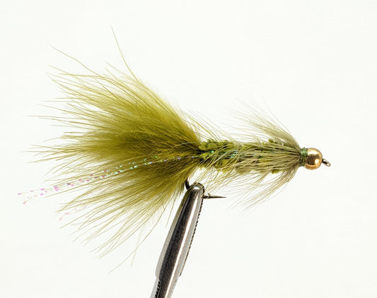 Woolly Bugger Bead Head Olive Fly fishing fly. Dry, subsurface and nymph flies for anglers and fisherman. All the flies you need for sale online. Flies to buy online. Online fly fishing supplies. Catch fish with flies from Frontier Flies.